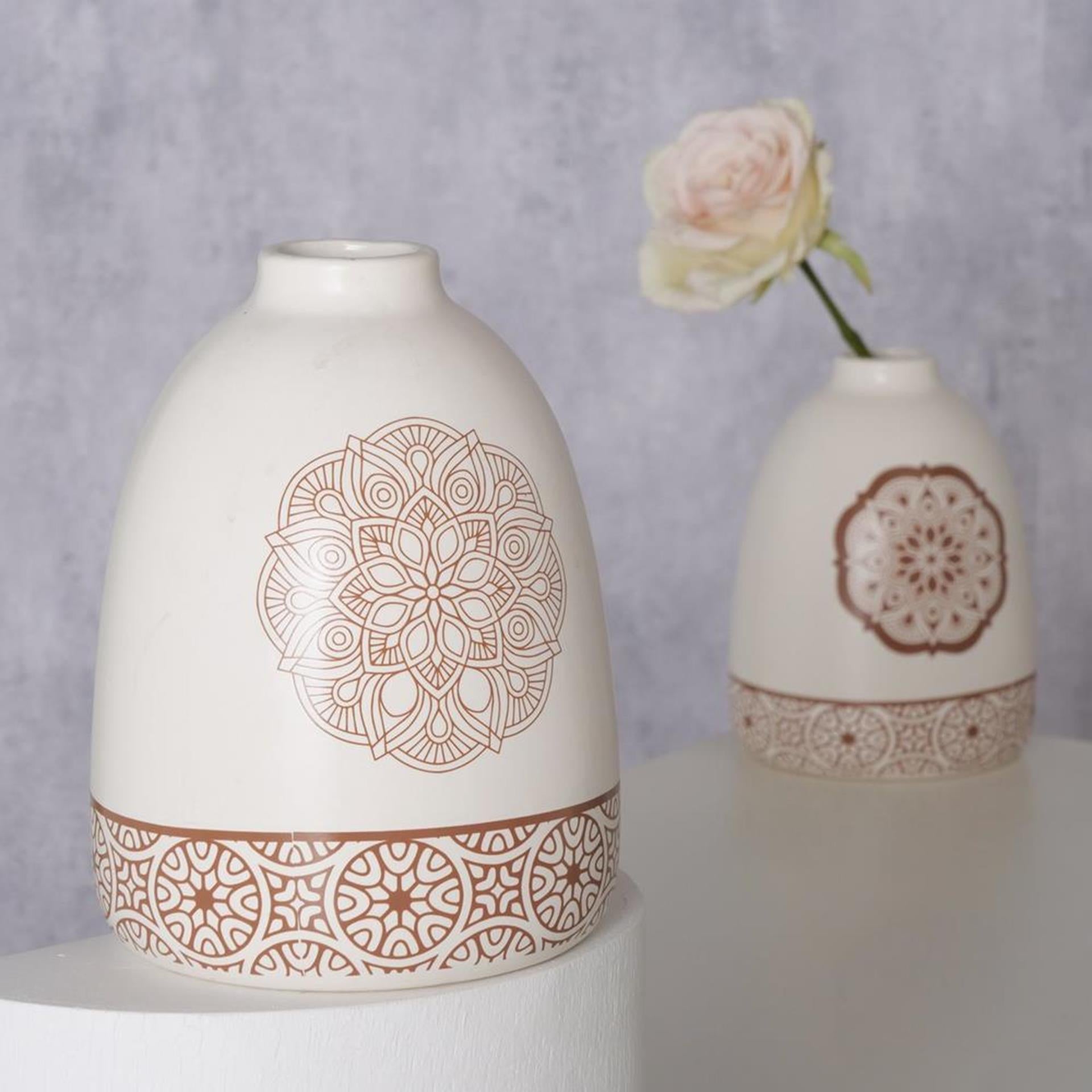 Boltze home vaas aardewerk h16cm chakra