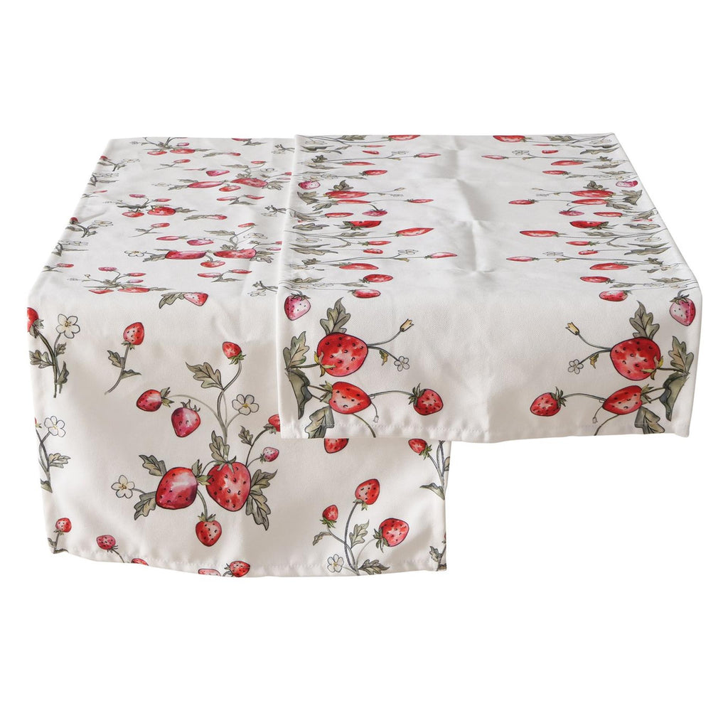 Boltze home tafelloper aardbei polyester 40x142cm