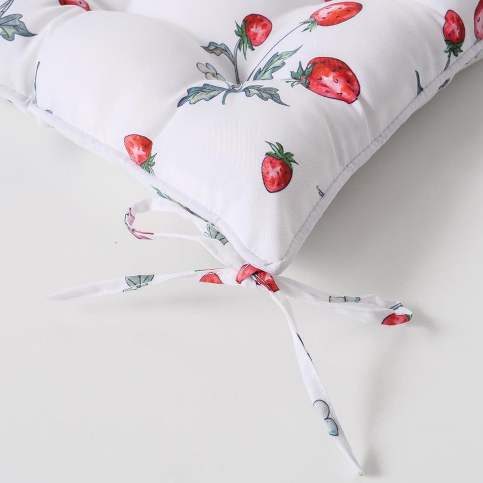 Boltze home zitkussen aardbei 40cm