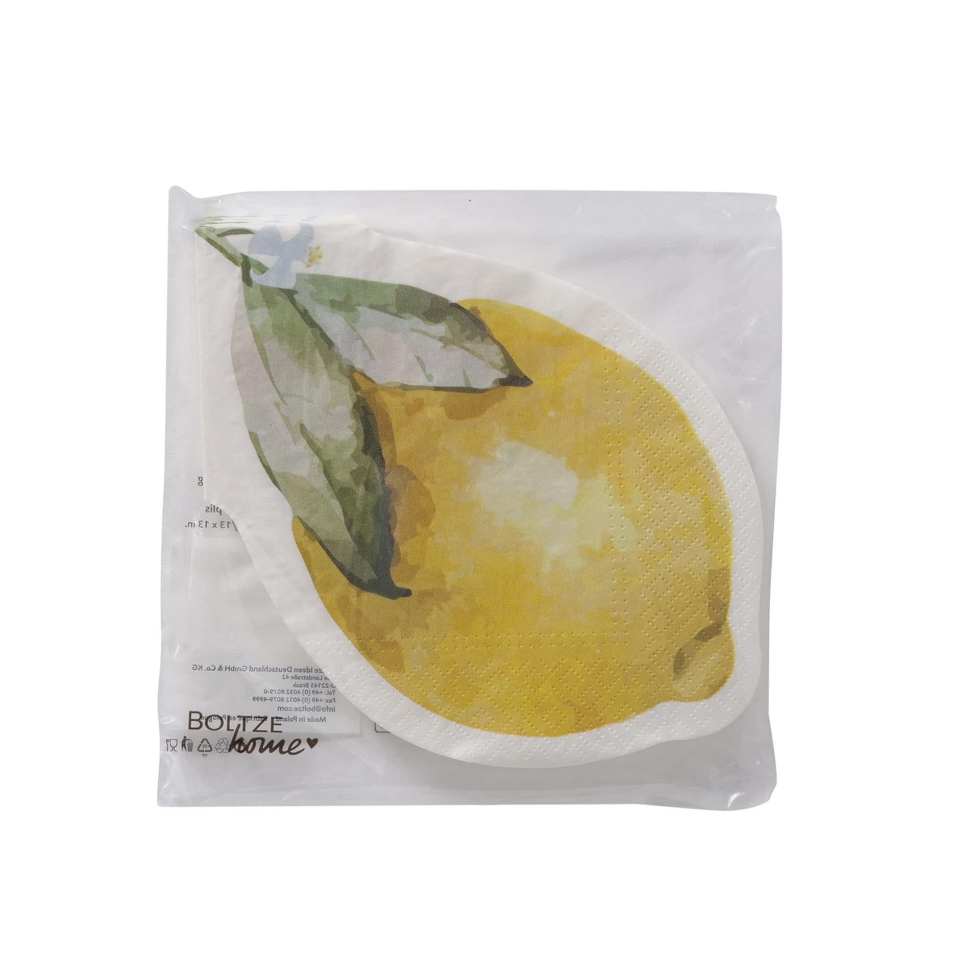 Boltze home servetten citroen 12-delig papier