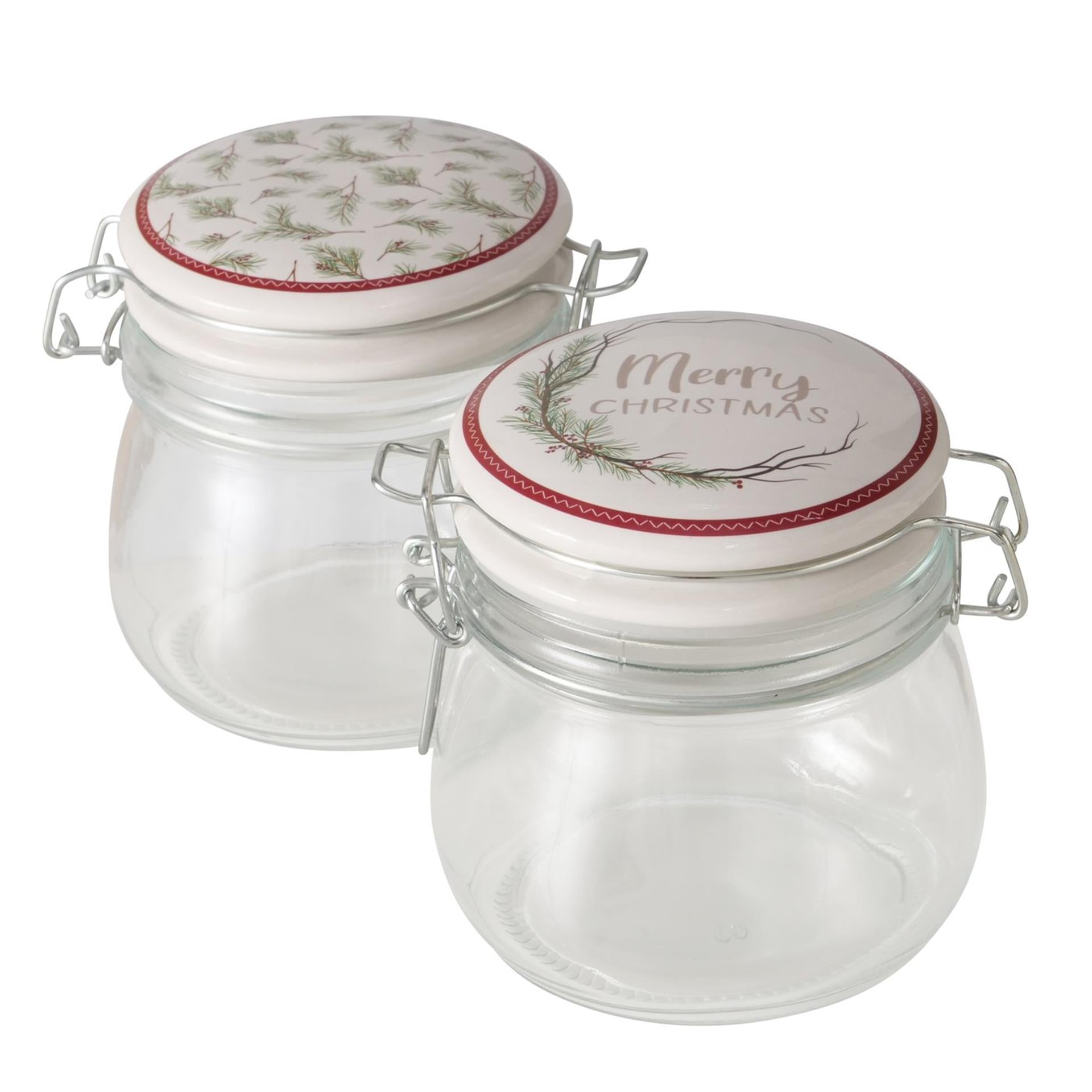 Boltze home voorraadpot charlene 450 ml h11,5cm helder glas