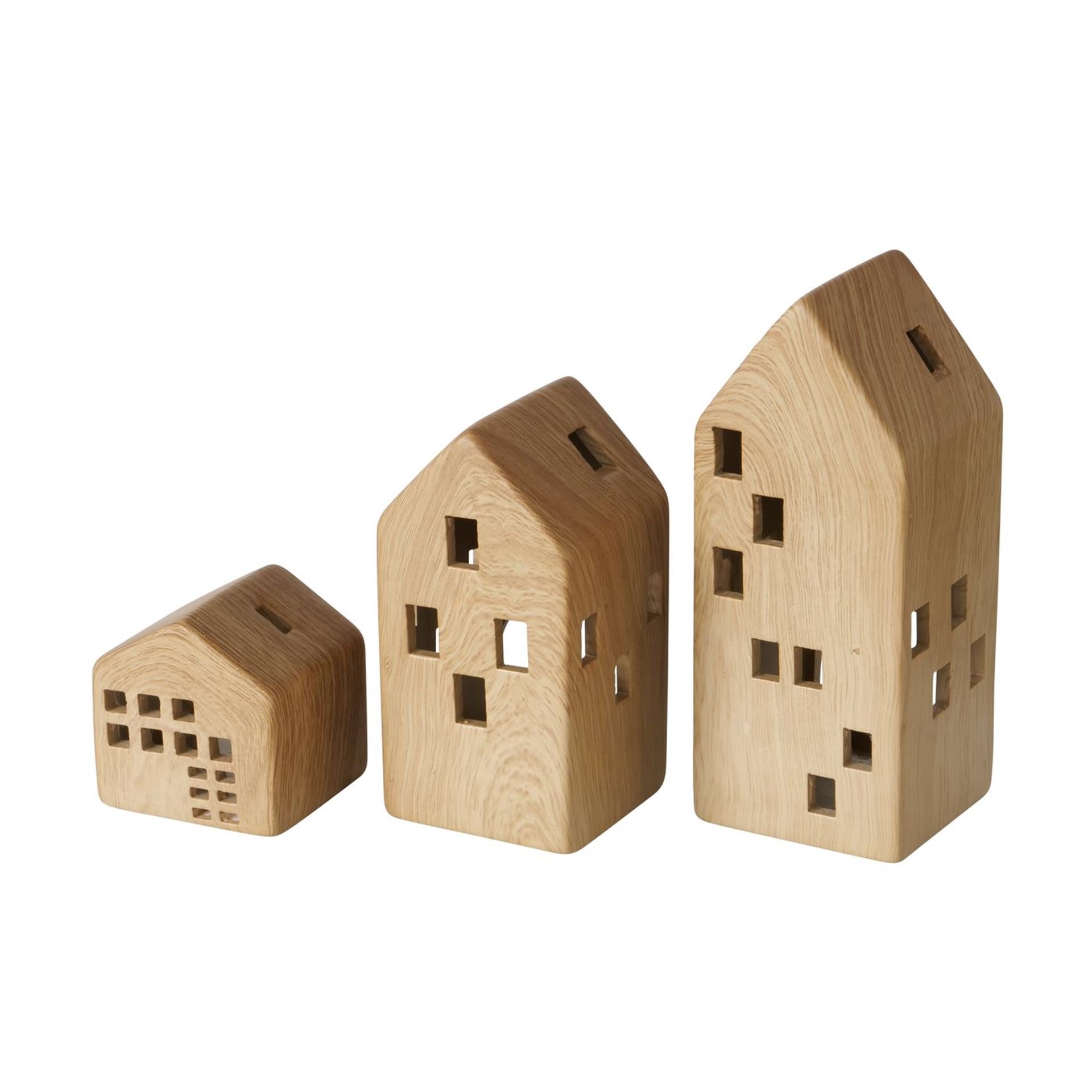 Boltze home theelichthouder huismodel set a 3
