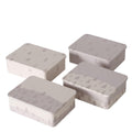 Boltze home voorraadblik metaal 12x9x4cm