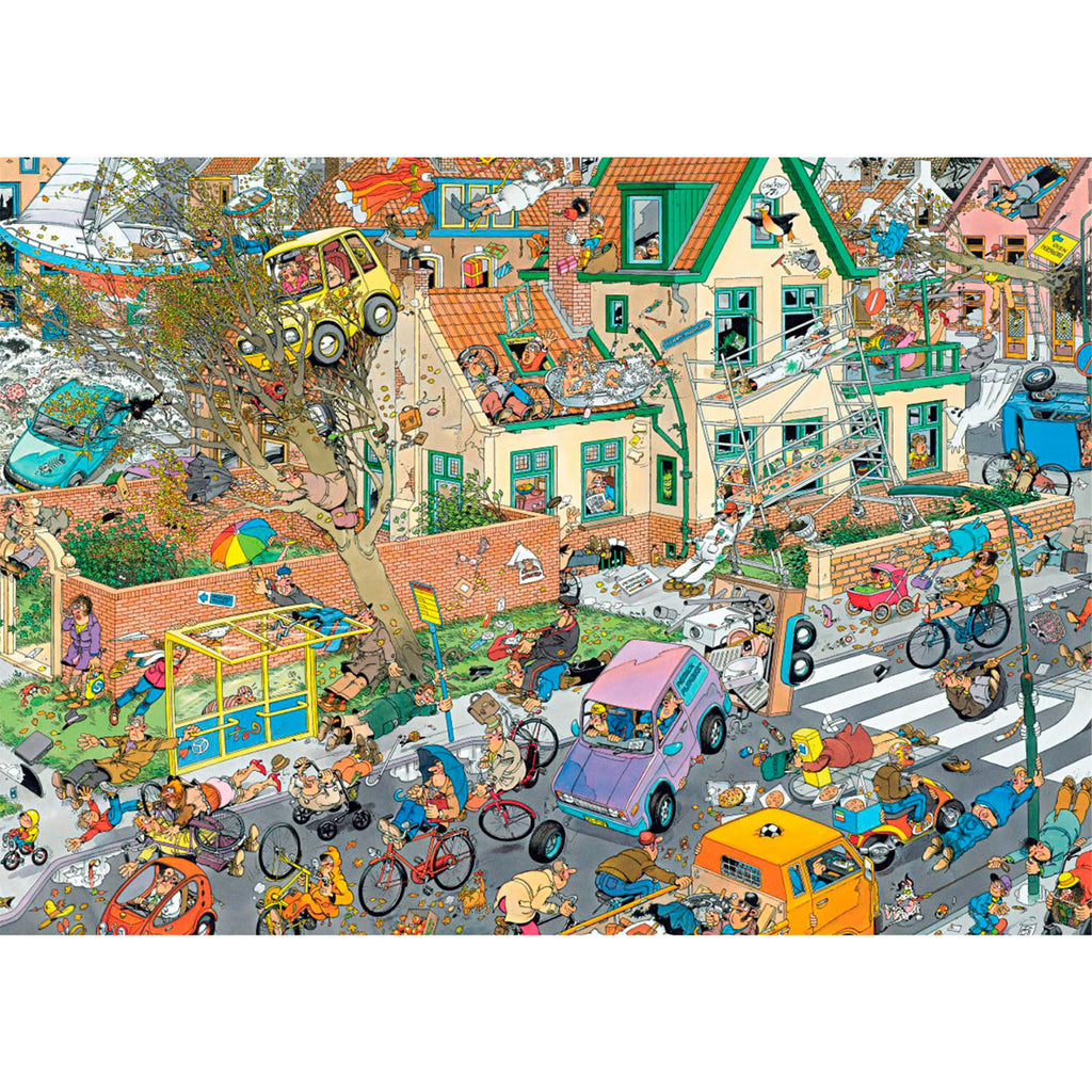 Jumbo jan van haasteren legpuzzel - 2in1 safari storm, 1000st.
