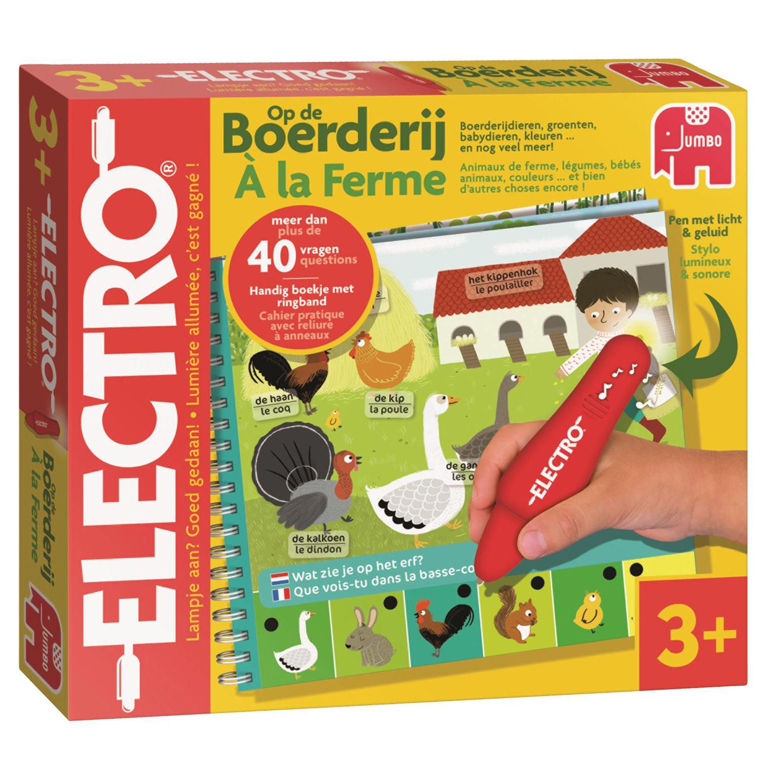 Electro jumbo wonderpen mini boerderij educatief spel