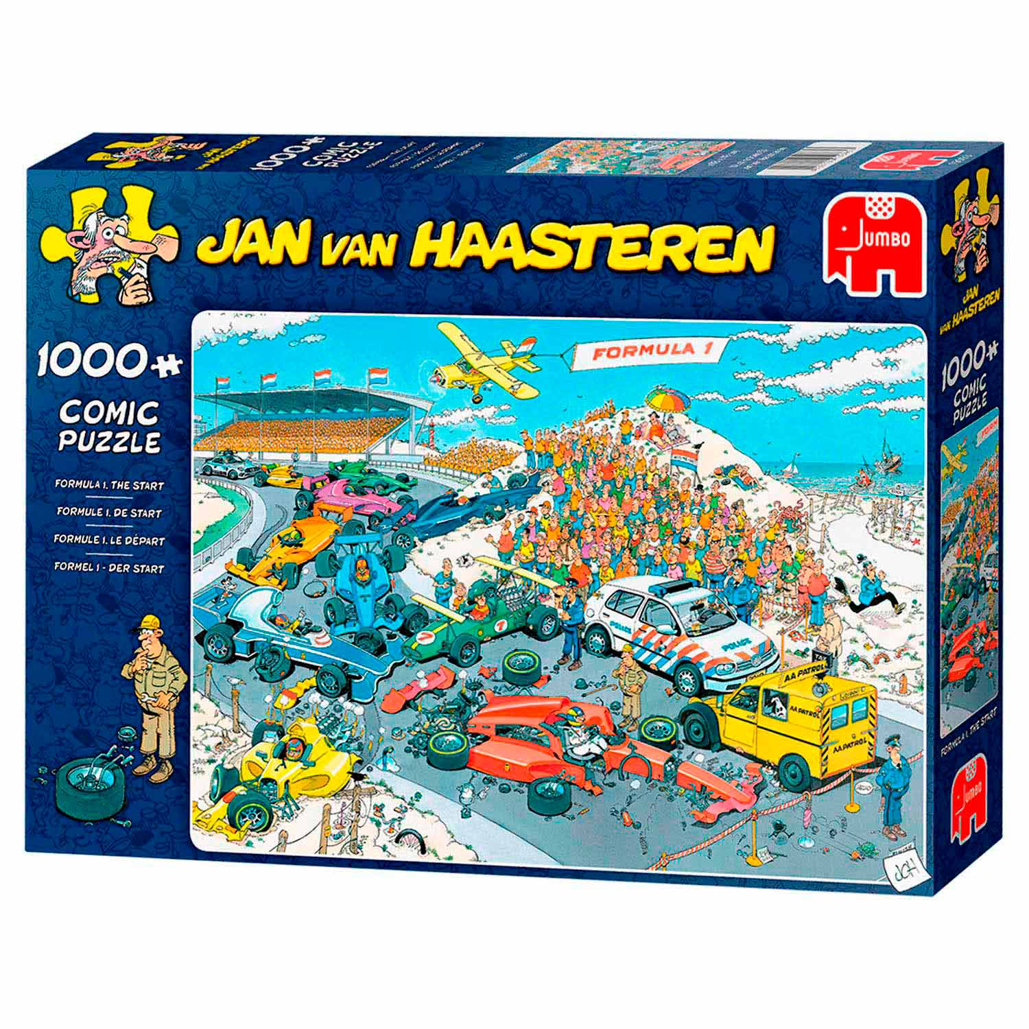 Jan van Haasteren - legpuzzel Formule 1 De Start 1000 stukjes