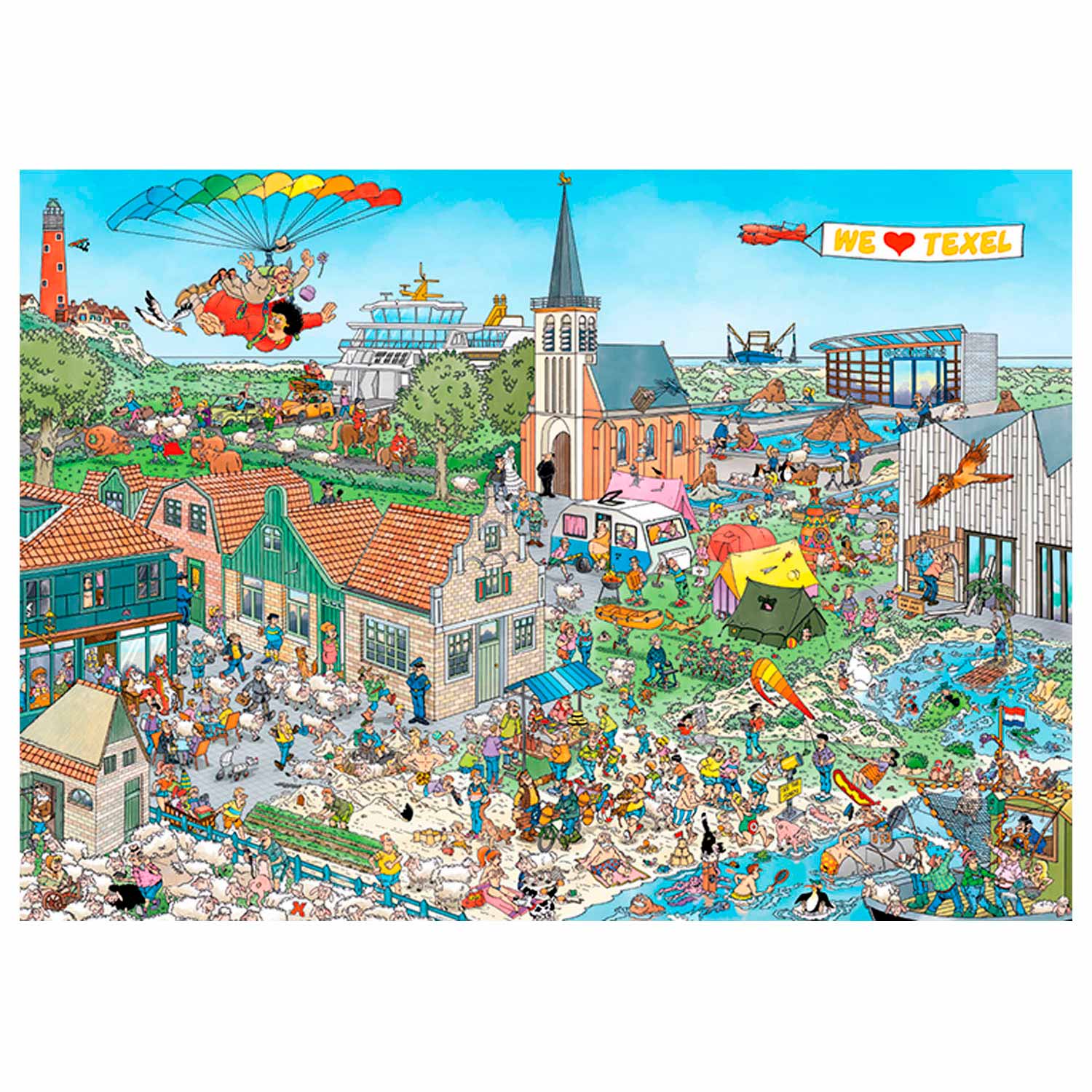 Jan Van Haasteren Puzzle - Texel, 1000 Teile.