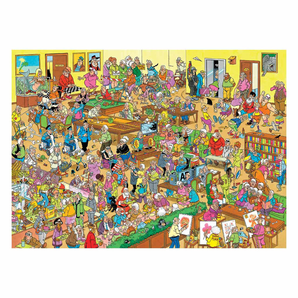 Jan Van Haasteren Puzzle – das Altersheim, 1500 Teile.