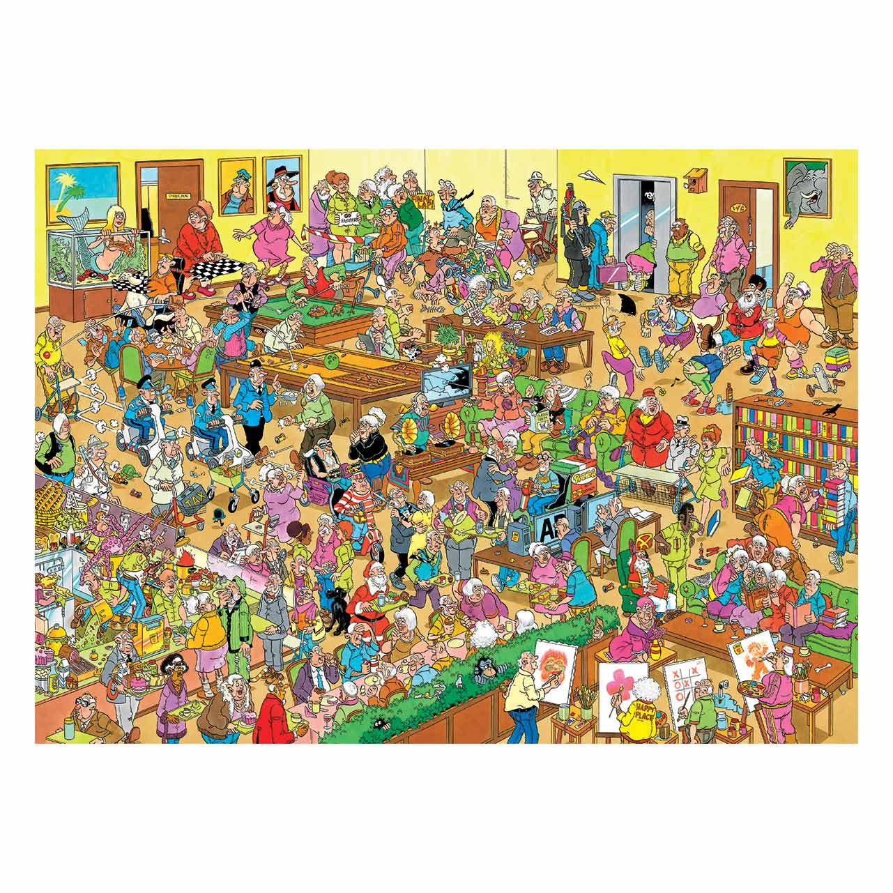 Jan Van Haasteren Puzzle – das Altersheim, 1500 Teile.