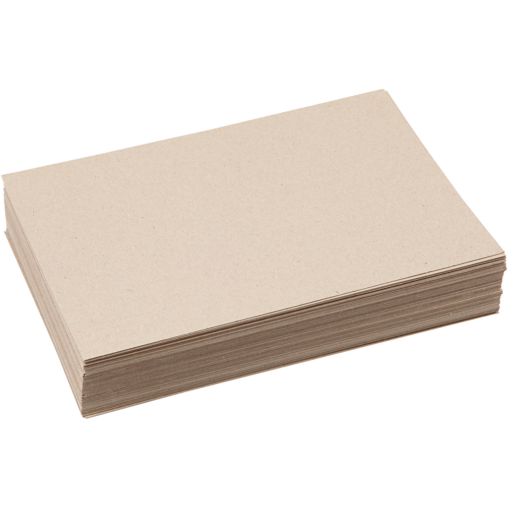 Creativ company gerecycled karton, a4, vel 210x297 mm, 225 gr, grijs bruin, 125 vel 1 doos