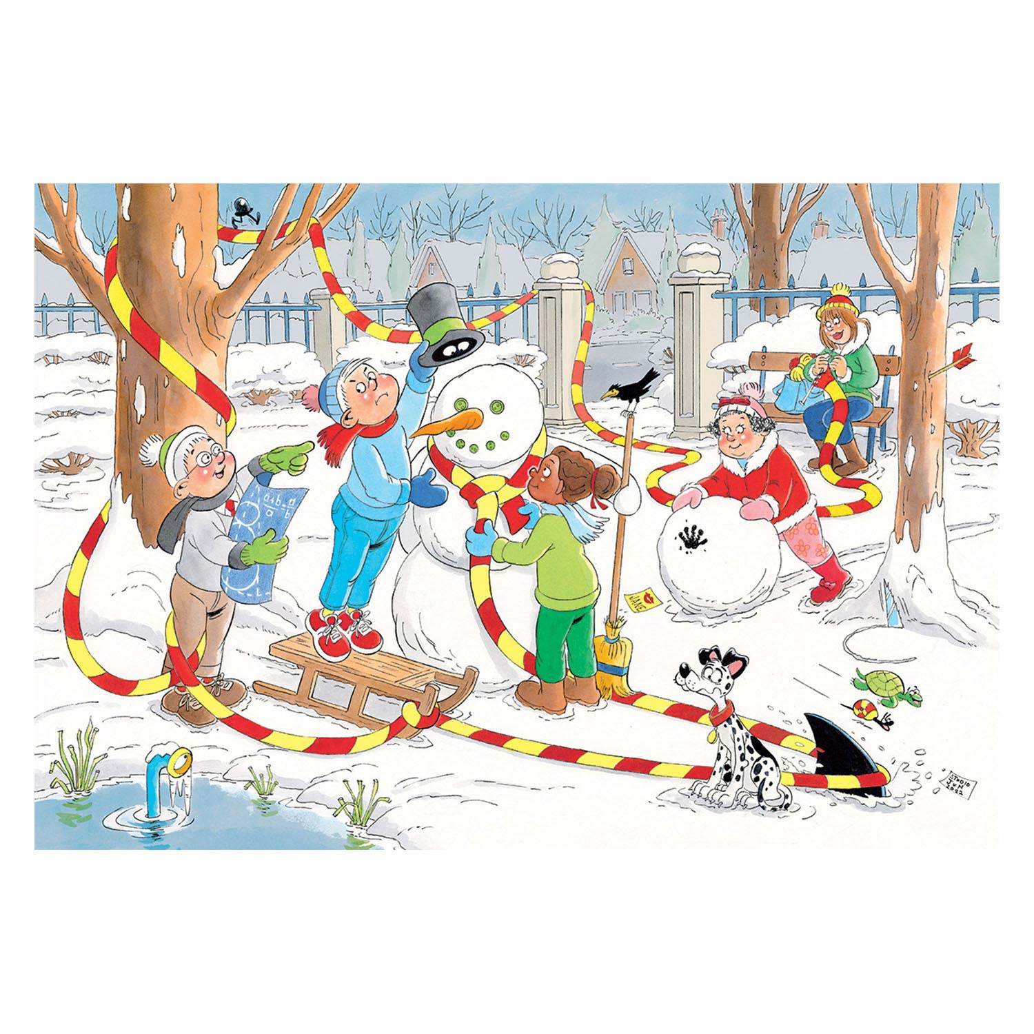 Jan Van Haasteren Puzzle Junior - Schneemann, 150 Teile.