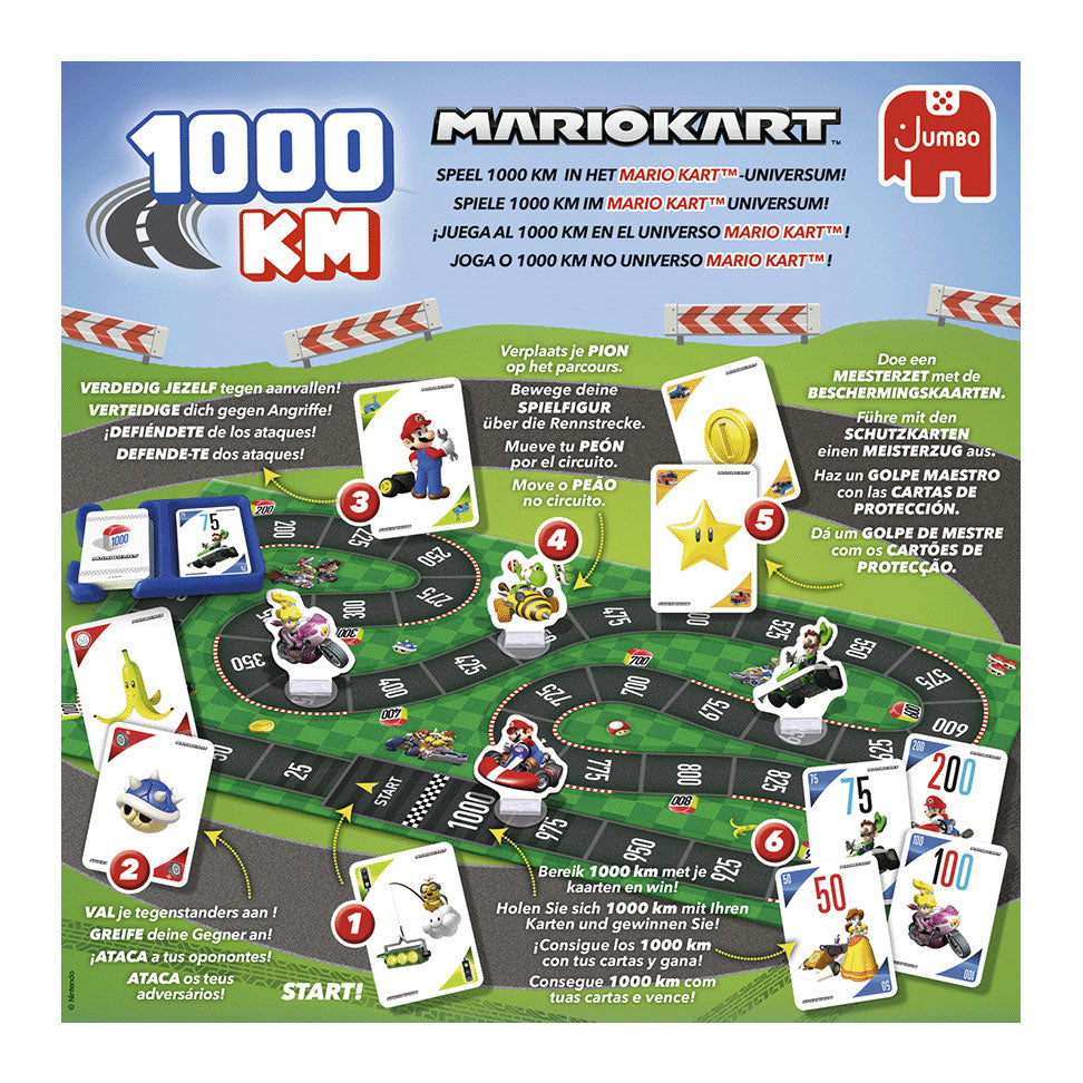 Jumbo 1000km Mario Kart Brettspiel