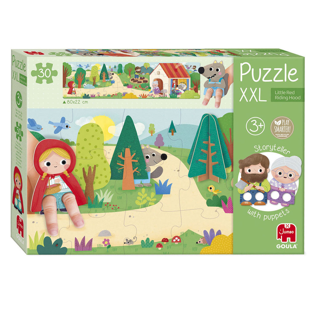 Diset jumbo goula legpuzzel xxl roodkapje, 30st.