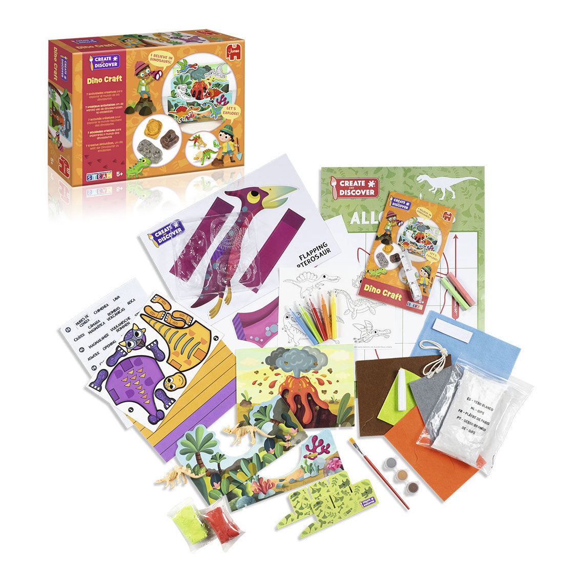 Jumbo Create Discover Dino Bastelset