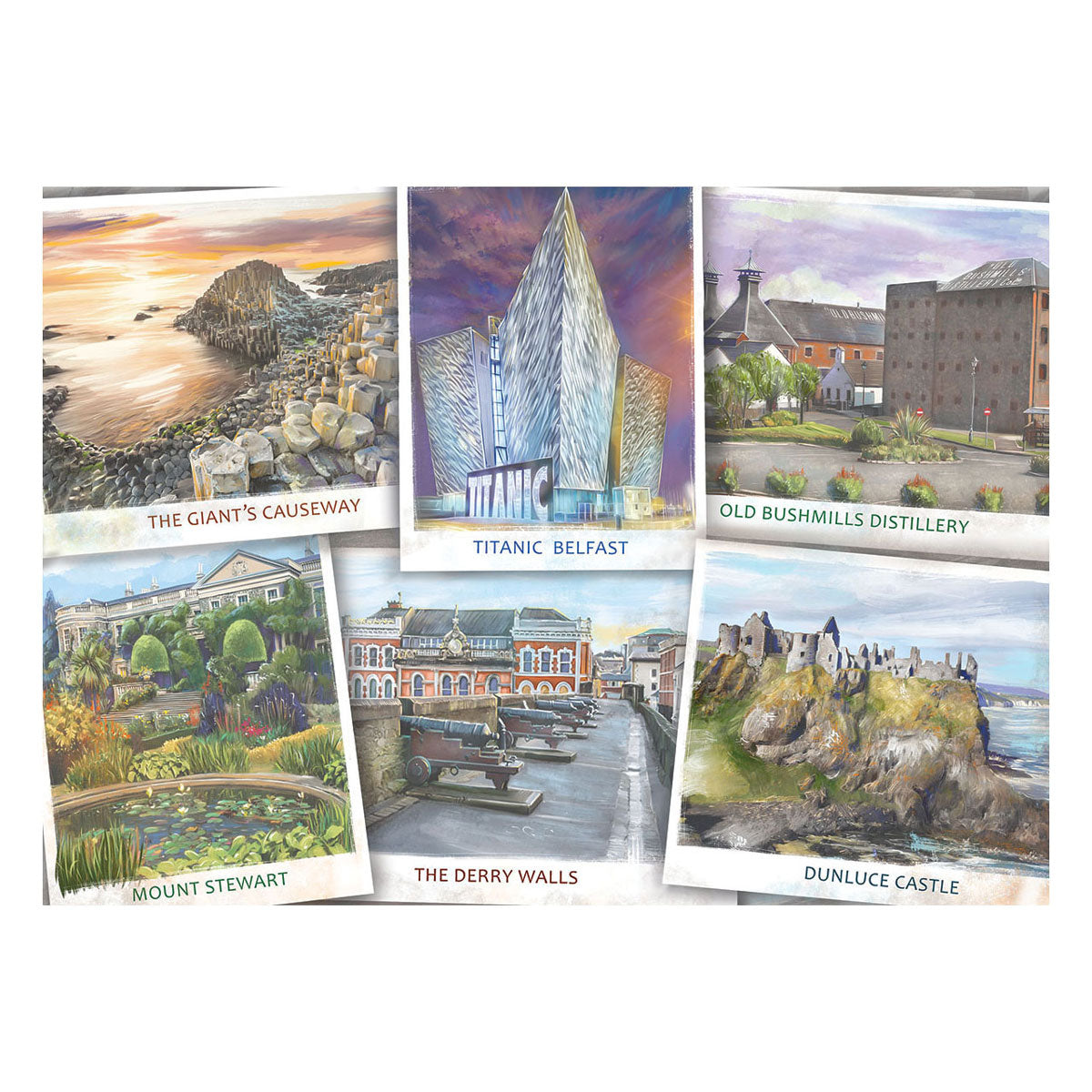 Jumbo Falcon Puzzle – Besuch in Nordirland, 1000 Teile.