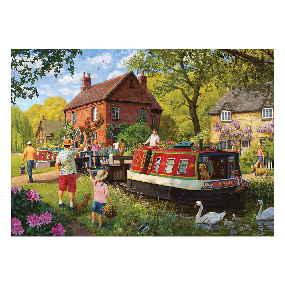 Jumbo Falcon Puzzle - Ländliche Schlösser, 1000 Teile.