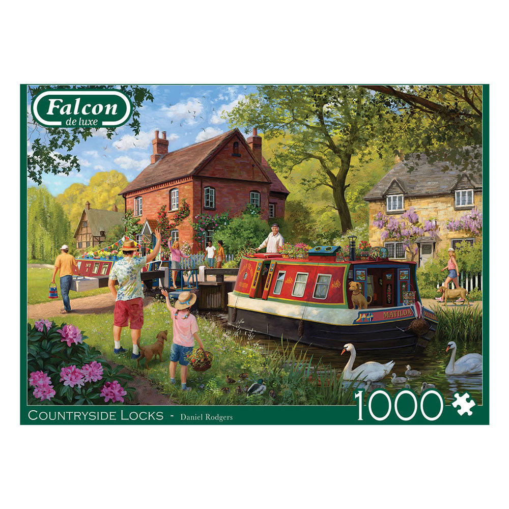 Jumbo Falcon Puzzle - Ländliche Schlösser, 1000 Teile.