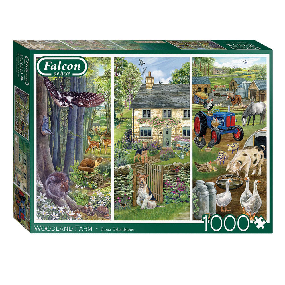 Jumbo Falcon Puzzle - Waldbauernhof, 1000 Teile.