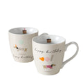 Boltze home jumbo-mok trilly 480ml 14x10x10cm 2 assorti vaatwasmachinebestendig