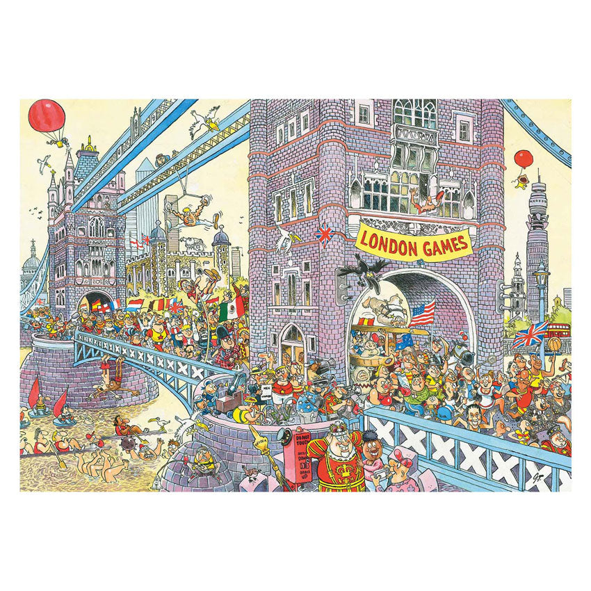 Jumbo Wasgij Retro Mystery 8 Puzzle - Die letzte Hürde!, 1000 Teile
