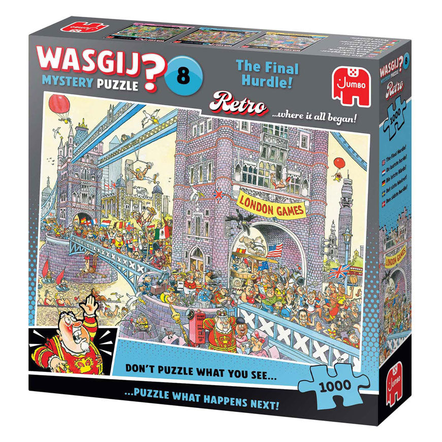 Jumbo Wasgij Retro Mystery 8 Puzzle - Die letzte Hürde!, 1000 Teile