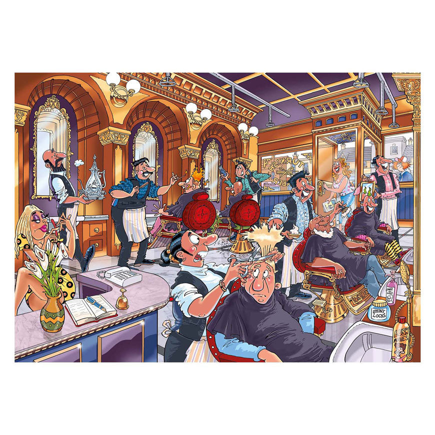 Jumbo Wasgij Mystery 27 Puzzle - Feuer in der Pfanne!, 1000 Teile.