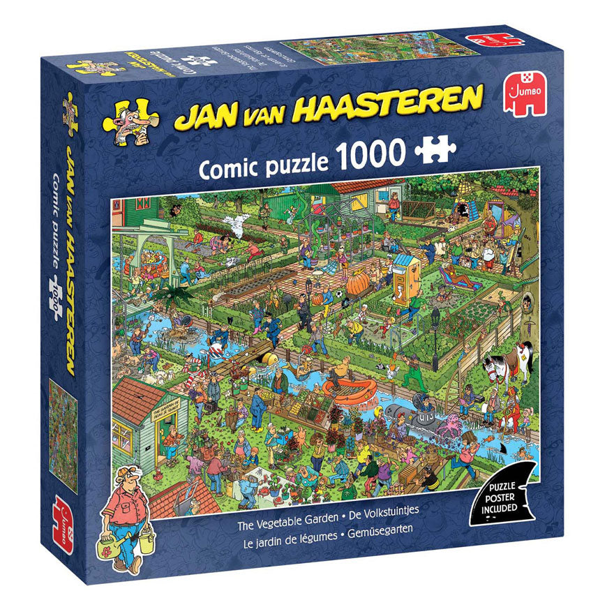 Jumbo Jan van Haasteren Puzzle - Kleingärten, 1000 Teile.