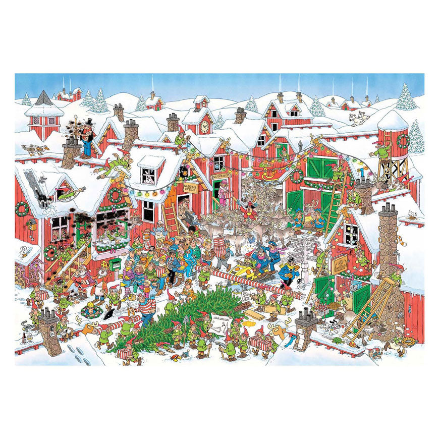 Jumbo Jan van Haasteren Puzzle - Dorf des Weihnachtsmanns, 1000 Teile.