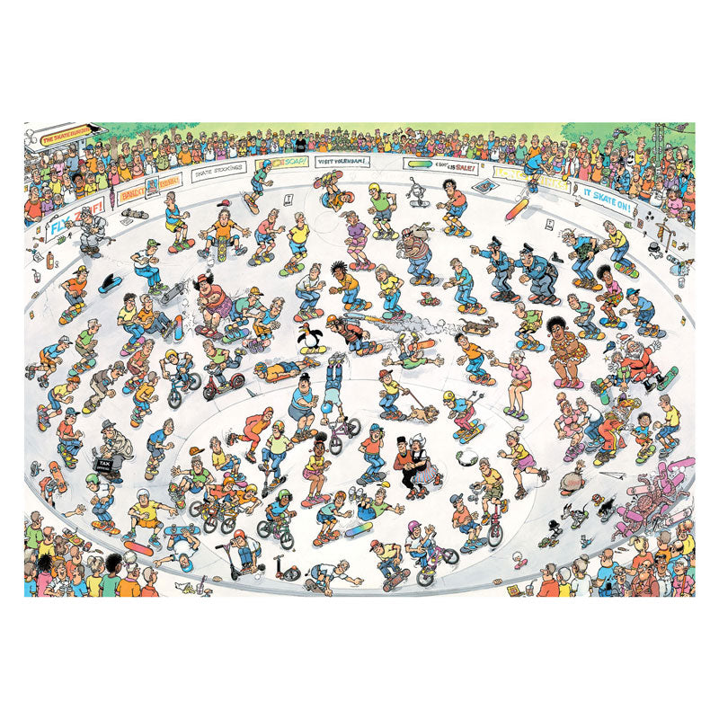 Jumbo jan van haasteren legpuzzel - skateboarden in de bowl - 1000st.