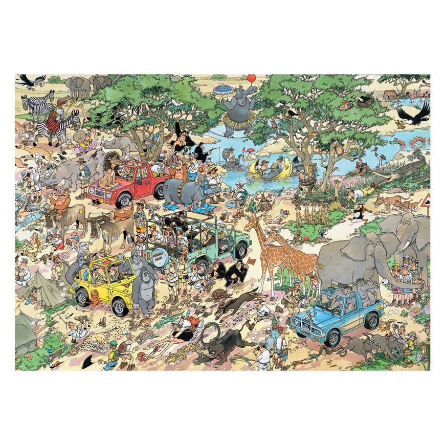 Jumbo puzzel 2x1000 st. jvh - safari storm