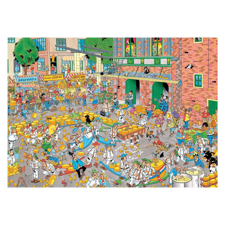 Jumbo jan van haasteren legpuzzel - de kaasmarkt skutsjesilen - 2x1000st.