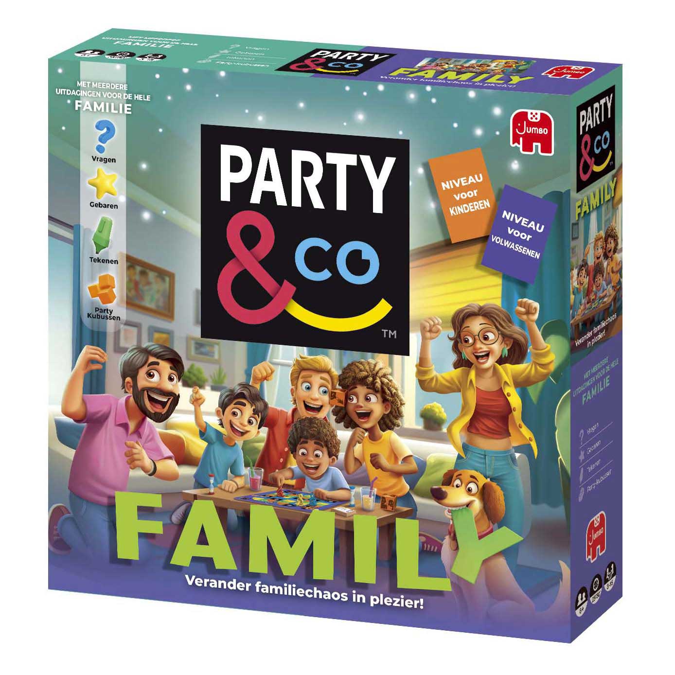 Jumbo-Spielparty-Familie
