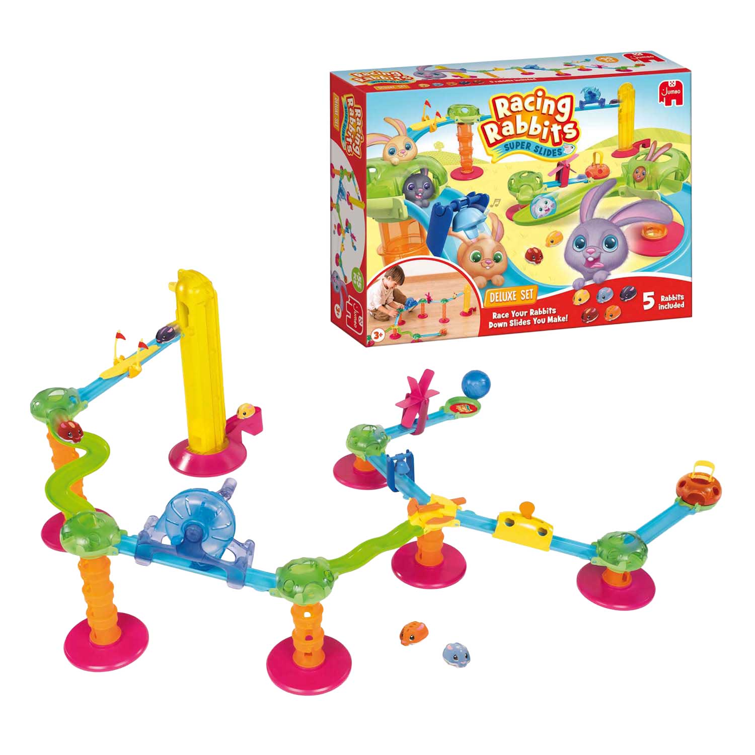 Jumbo Rennhasen Deluxe-Set - 5 Hasen
