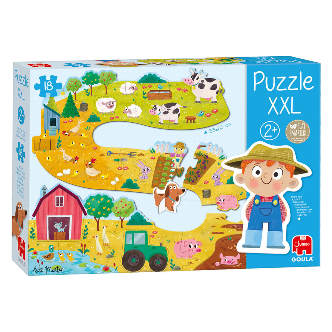 Goula jumbo puzzel xxl boerderijdieren - 18st.