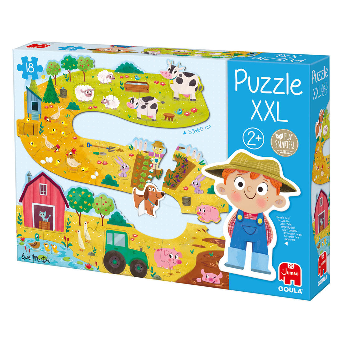 Goula jumbo puzzel xxl boerderijdieren - 18st.
