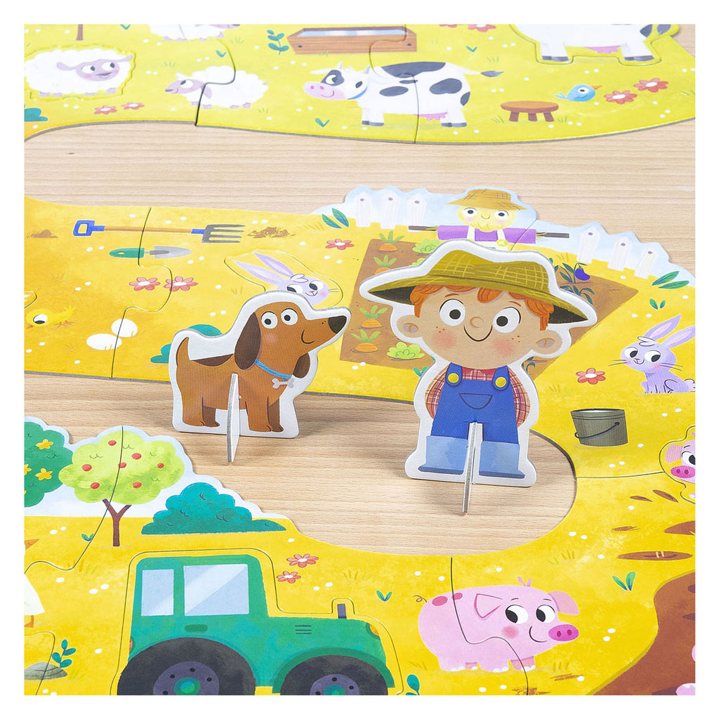 Goula jumbo puzzel xxl boerderijdieren - 18st.