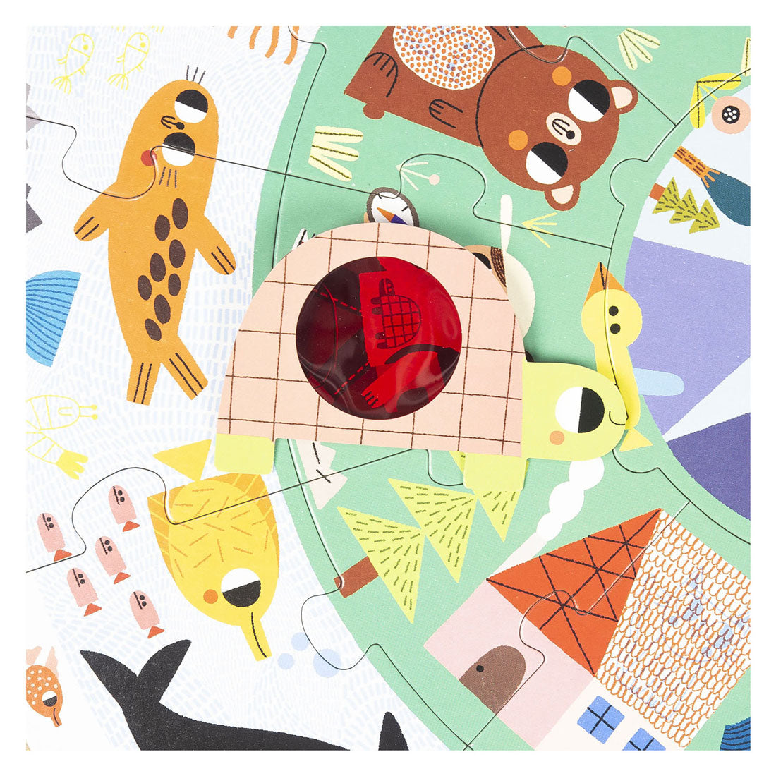 Goula jumbo puzzel xxl ontdek dieren - 25st.