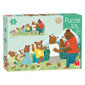 Jumbo goula puzzel xxl beren familie - 16st.