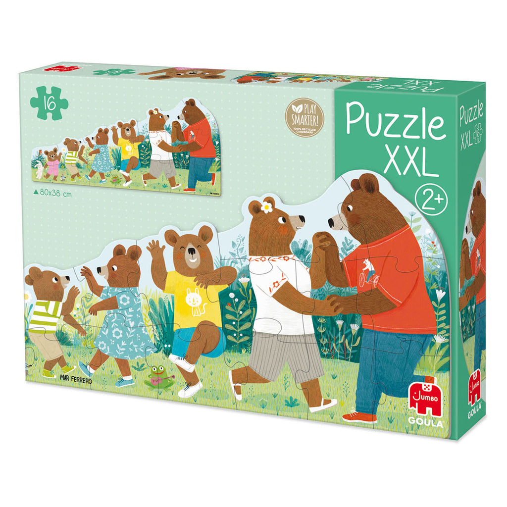 Jumbo goula puzzel xxl beren familie - 16st.
