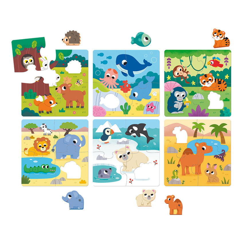 Goula jumbo puzzel 6 habitat - 5st.