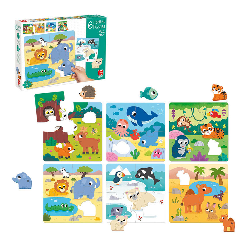 Goula jumbo puzzel 6 habitat - 5st.