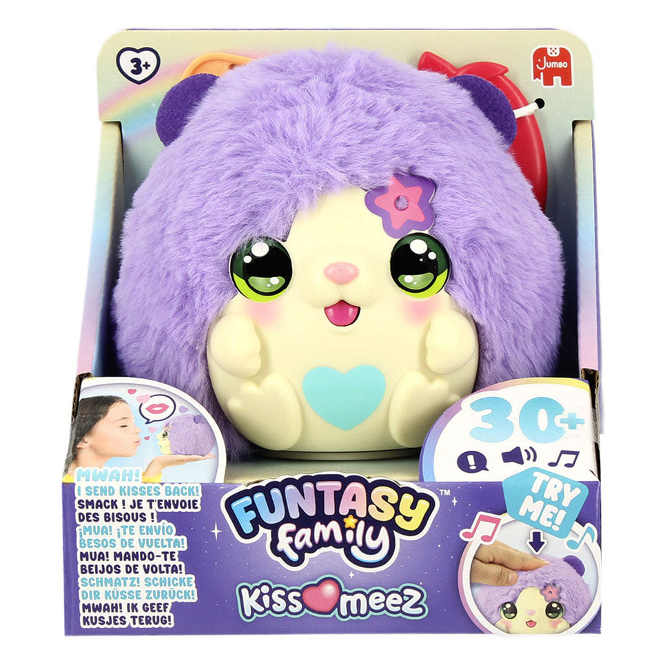 Funtasy family jumbo kiss-meez hamster - interactieve knuffel