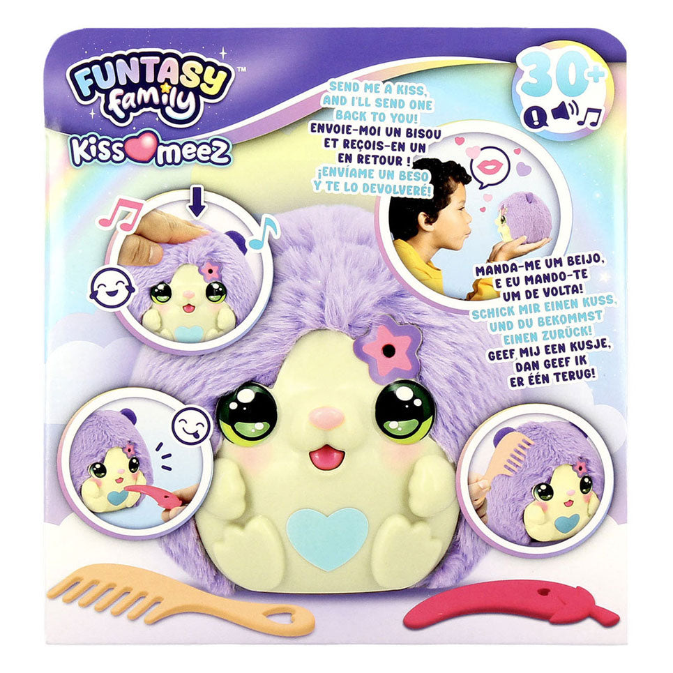 Funtasy family jumbo kiss-meez hamster - interactieve knuffel