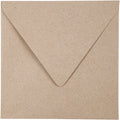 Gerecyclede envelop, afmeting envelop 16x16 cm, 120 gr, naturel, 50 stuk 1 doos
