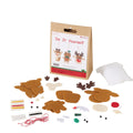 Boltze home diy-knutselset kersthanger noeline hert h15 cm l11 cm vilt