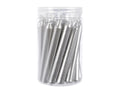 Decoris kerstboomkaarsjes zilver1,3x10.5 cm 22st