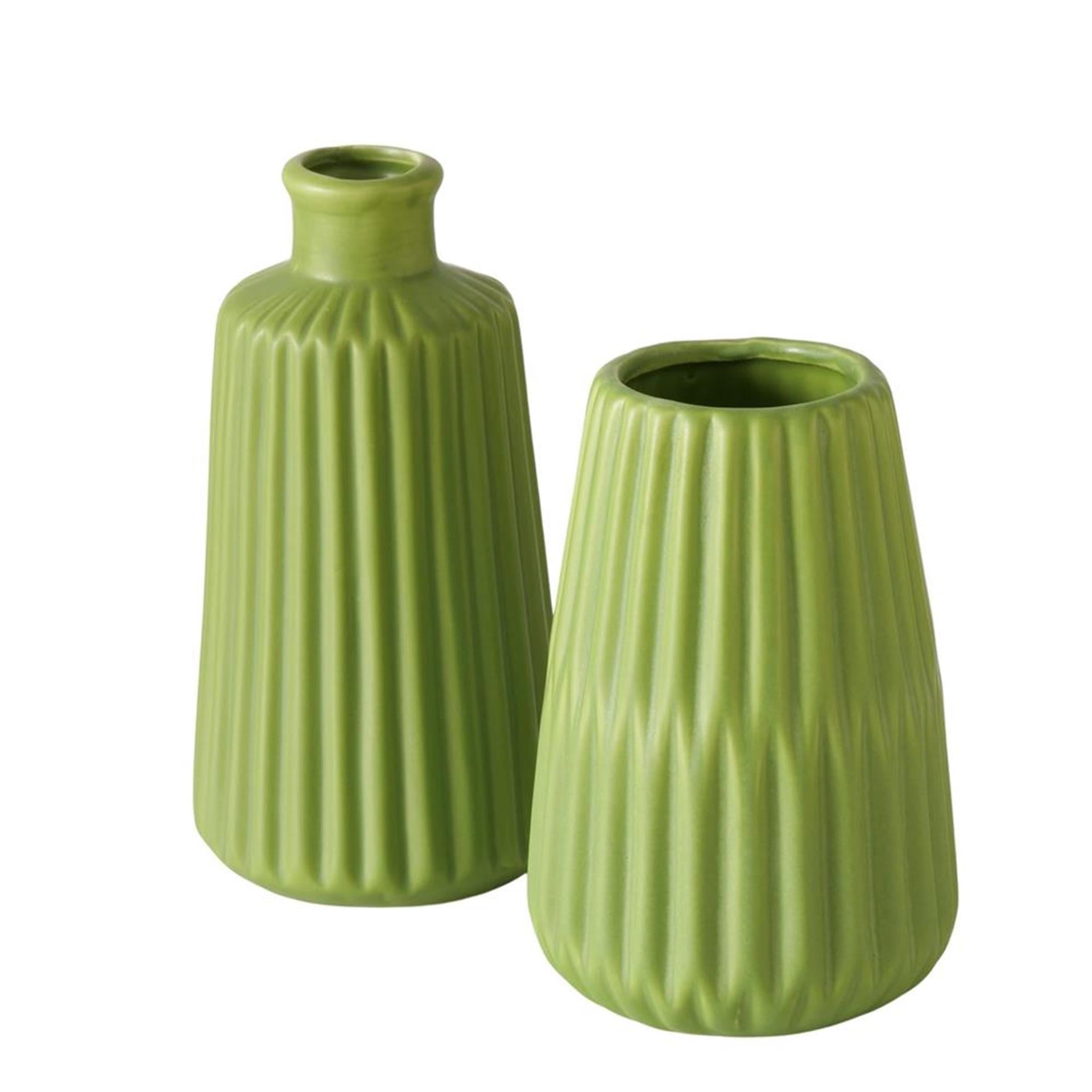 Boltze home vaas esko h17cm groen