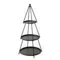 Boltze home etagã©re frederik dia60cm h120cm zwart ijzer