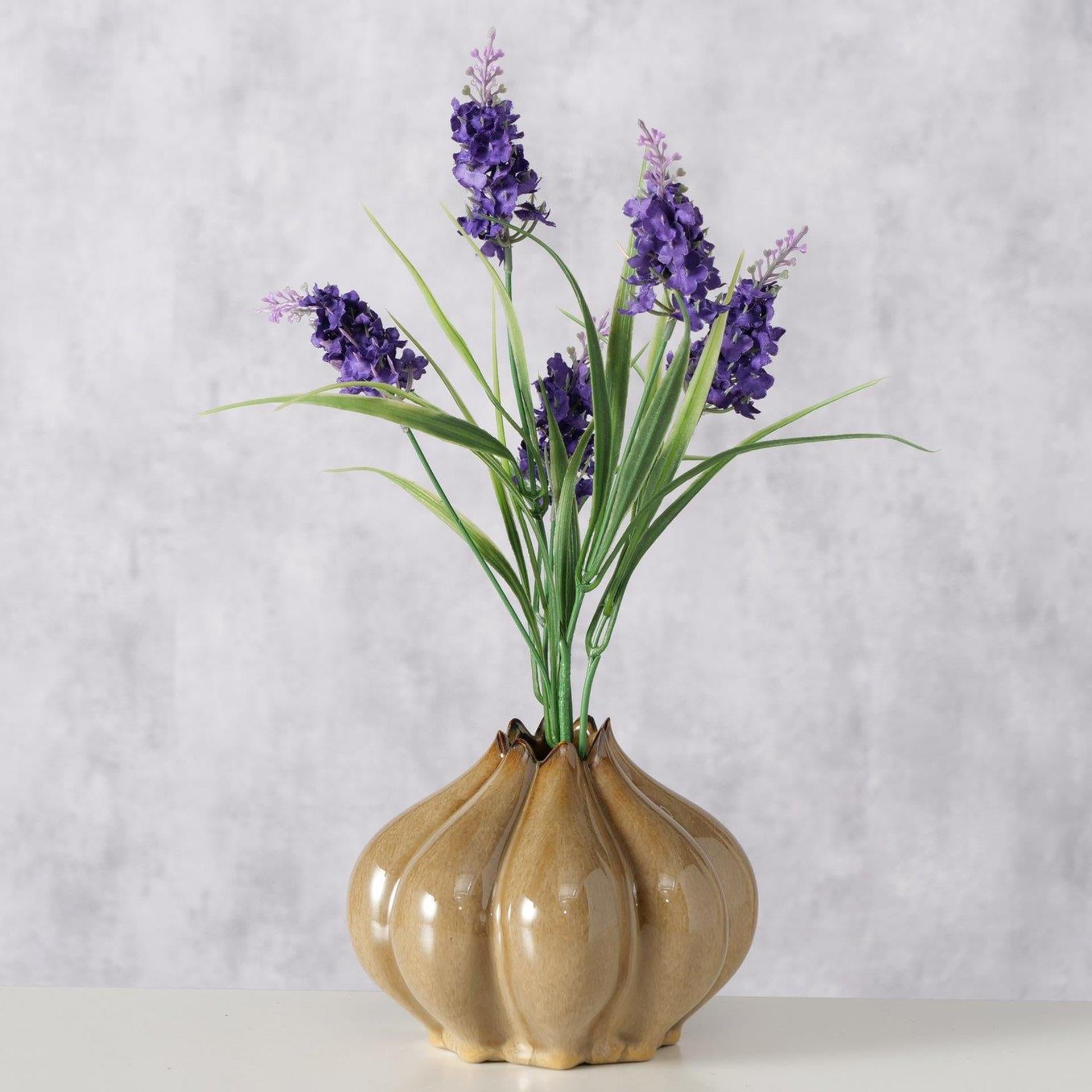 Boltze home vaas aurelia bruin ø15,5xh12,3cm
