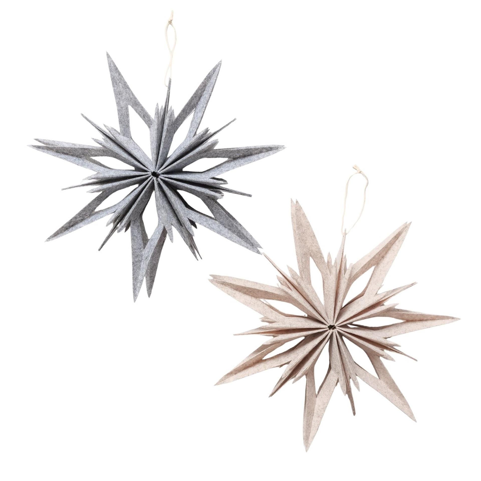 Boltze home decohanger ster kassio 30x5,5x30cm 2 assorti